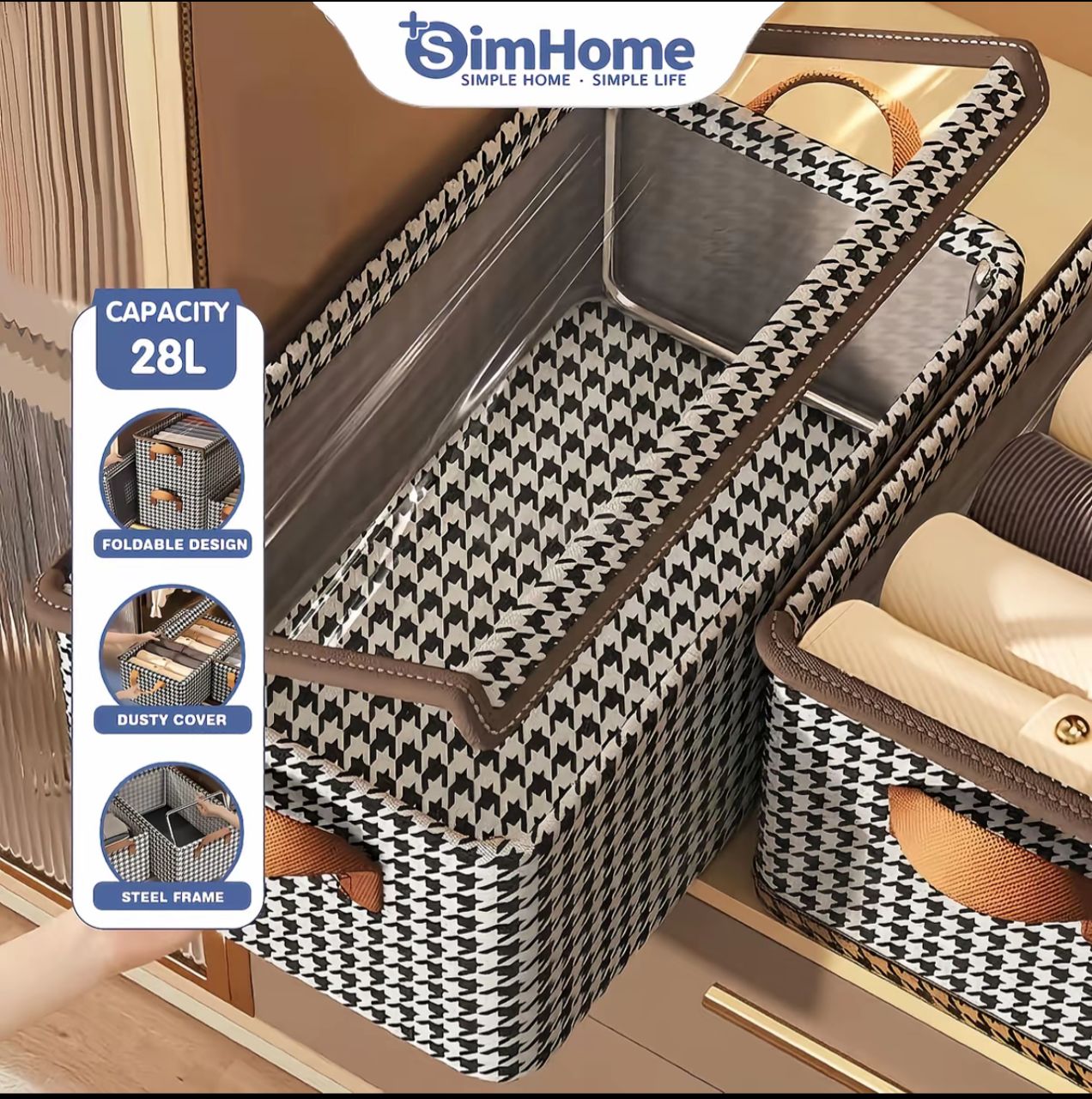 Clothes Storage Box With Cover